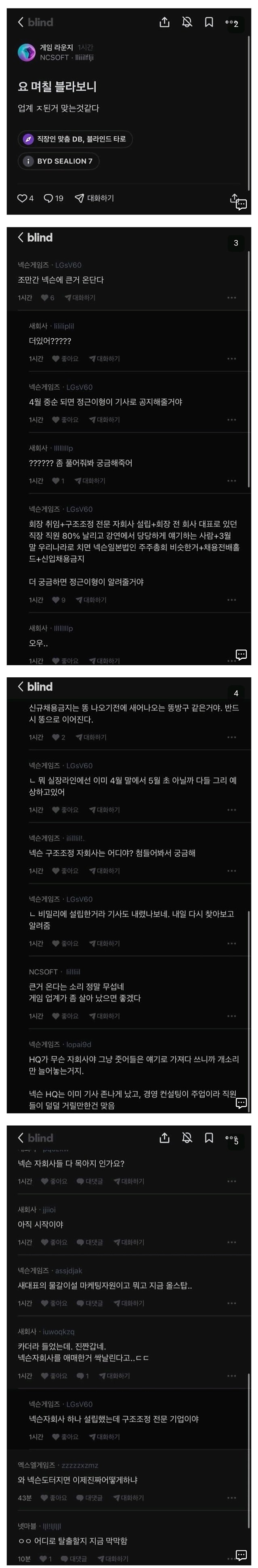 최근 구조조정이 심각해진 업계